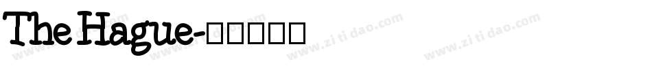 The Hague字体转换